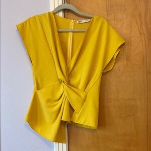 Zara Women's Blouse Twist Top
